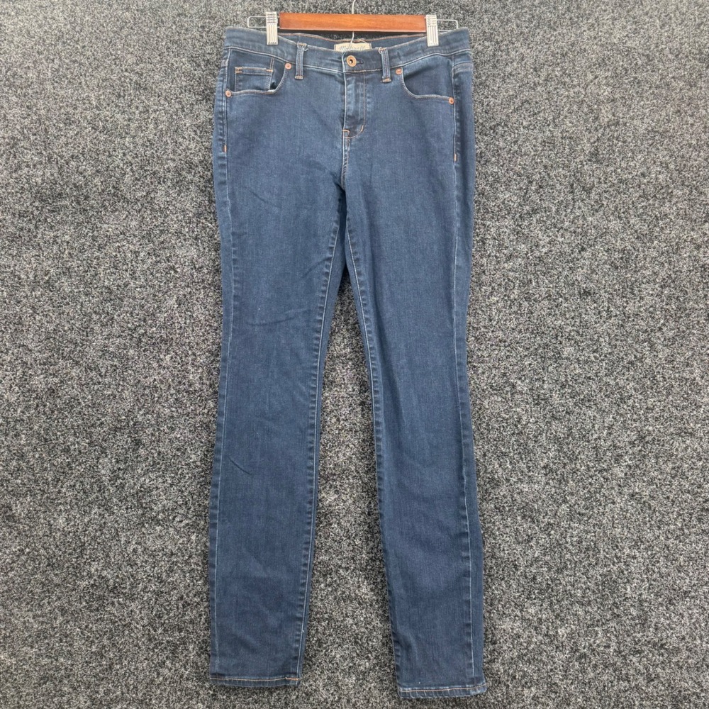 Madewell Skinny Jeans Womens 29x32 Dark Wash Indigo Stretch Denim Mid Rise